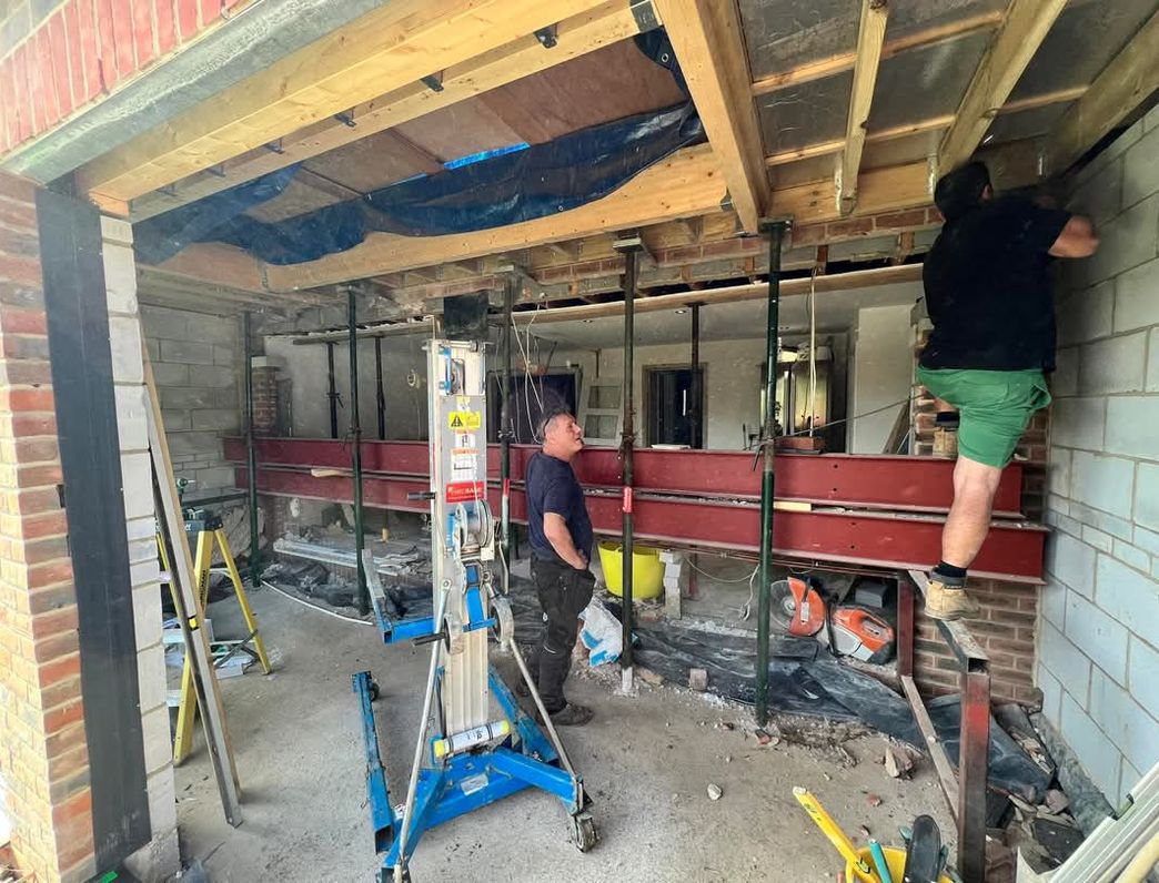 A Clarke's Construction brick and backyard renovation project in Andover.